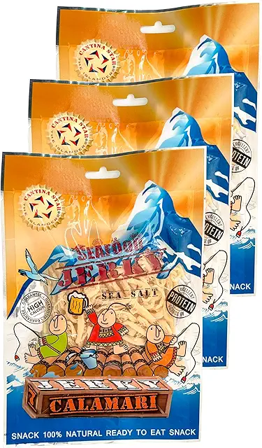 Cantina Star Calamari Jerky 75g, pack of 3