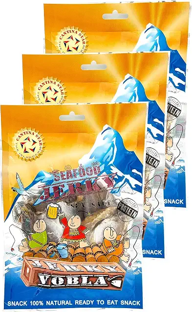 Cantina Star Vobla whole dried fish jerky, pack of 3