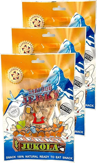 Cantina Star Jukola Cod fish jerky, pack of 3
