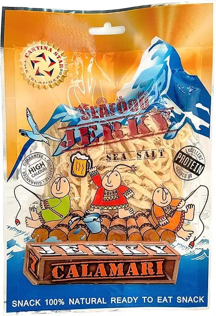 Cantina Star Calamari Jerky in packaging, 80g